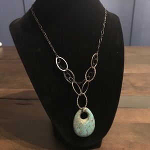 Turquoise Medallion Necklace